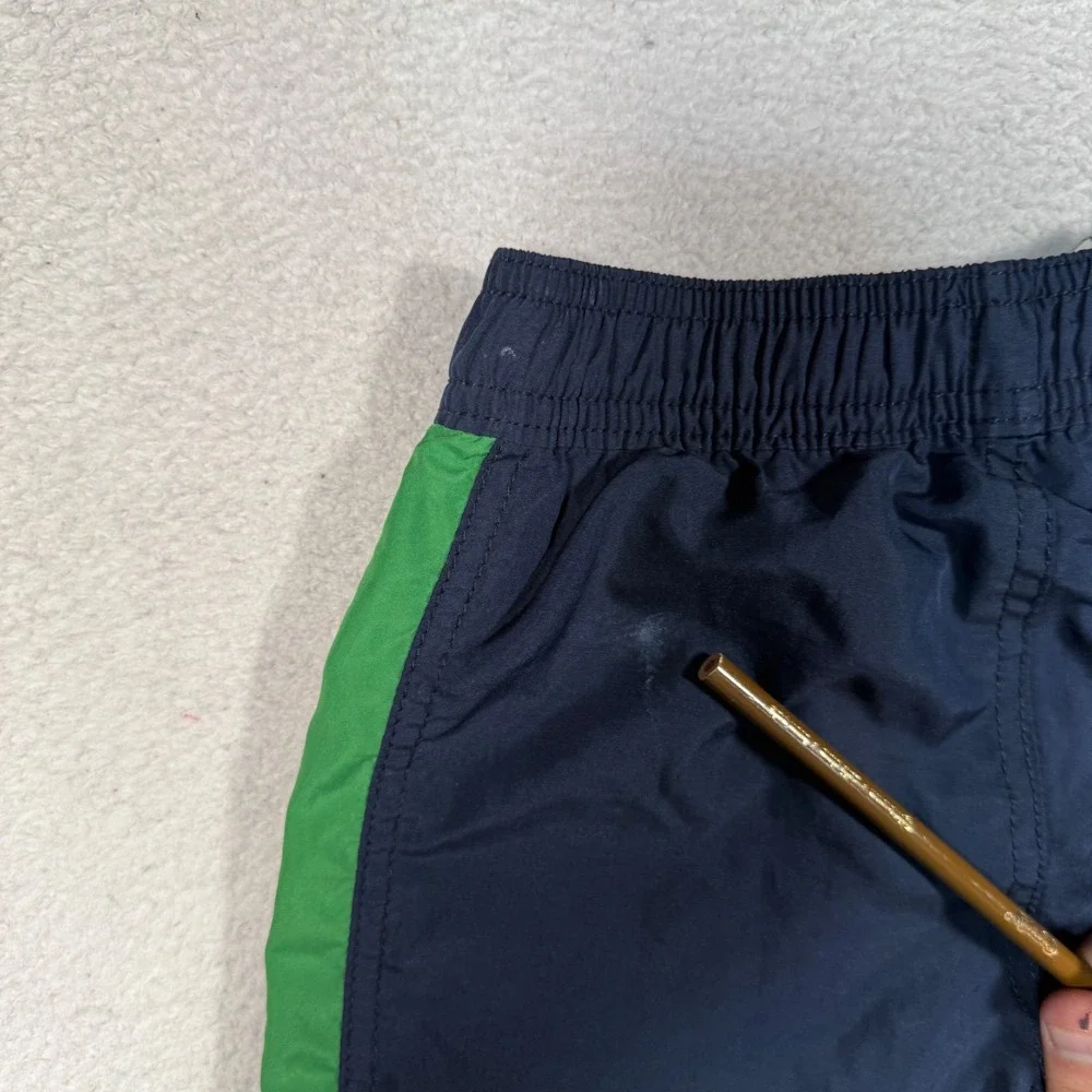 Vintage Y2K Baby Gap Track Pants Toddler 3T Navy Blue Striped Athletic Lined